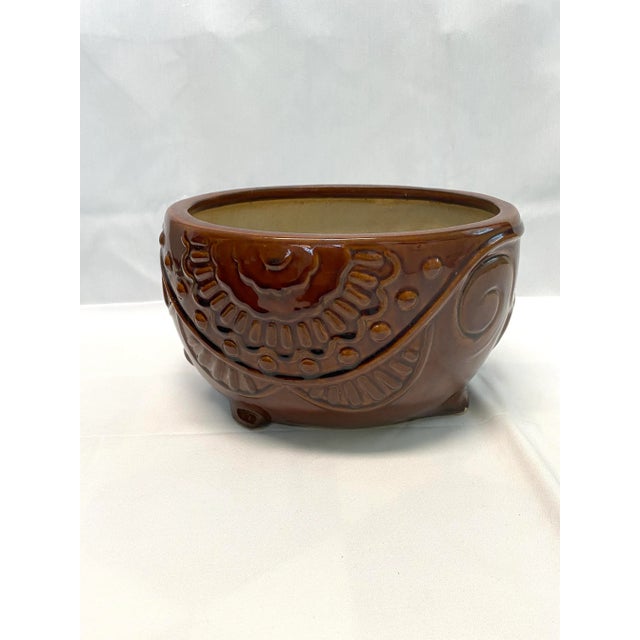 Mid-Century Modern 1960s Mid-Century Elephant Planter Cachepot – Folk Art Ceramic Animal Planter For Sale - Image 3 of 12