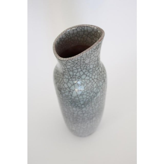 Large Karlsruhe Majolica Crackle Vase by Friedgart Glatzle for Karlsruher Majolika, 1950s For Sale - Image 4 of 8