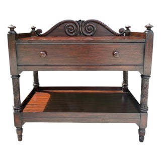 Vintage Ralph Lauren Mahogany Two Tier Server - 1 For Sale