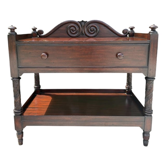 Vintage Ralph Lauren Mahogany Two Tier Server - 1 For Sale