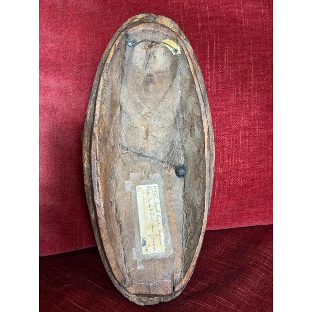 Late 19th Century Late 19th Century Old Handcarved Tribal Wooden Mask- Marik Lakes Region of Lower Sepik River, New Guinea For Sale - Image 5 of 10