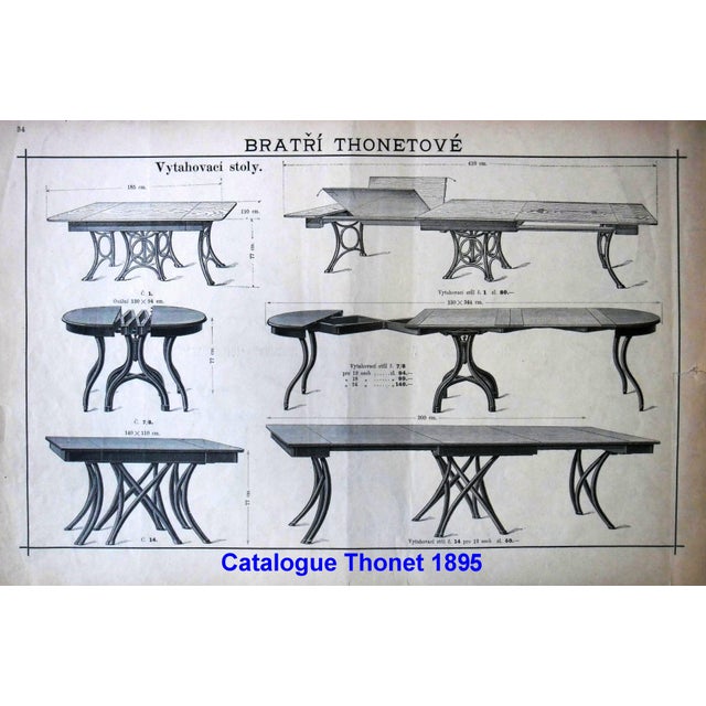 Table with Walnut Top by Michael Thonet for Gebrüder Thonet, 1895 For Sale - Image 3 of 13