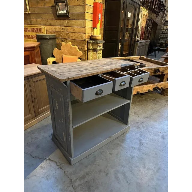 Small Patinated Counter, Early 20th Century For Sale - Image 4 of 9