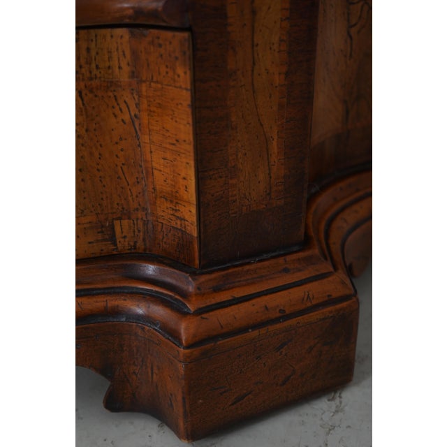 Italian Extremely High Quality Distressed Finish Secretary Desk For Sale - Image 13 of 18