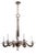 Contemporary Decco Chandelier in Nickel Finish For Sale - Image 3 of 3