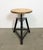 Industrial three-legged height adjustable workshop stool made in former Czechoslovakia during the 1960s. Measures: Min.-...