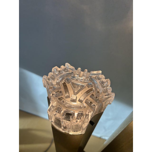Three Towers Brass Standing Lamp by Gaetano Sciolari, Italy, 1970s For Sale - Image 11 of 15