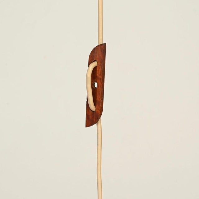 Large Mid-Century Italian Beige Cocoon Pendant attributed to Castiglioni for Hille, 1960s For Sale - Image 6 of 14