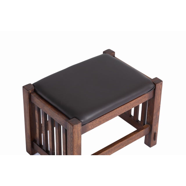 Mission Oak Foot Stool - Spindles For Sale In Chicago - Image 6 of 11