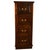Wood Legacy 4 Drawer File Cabinet - Brown Walnut For Sale - Image 7 of 12