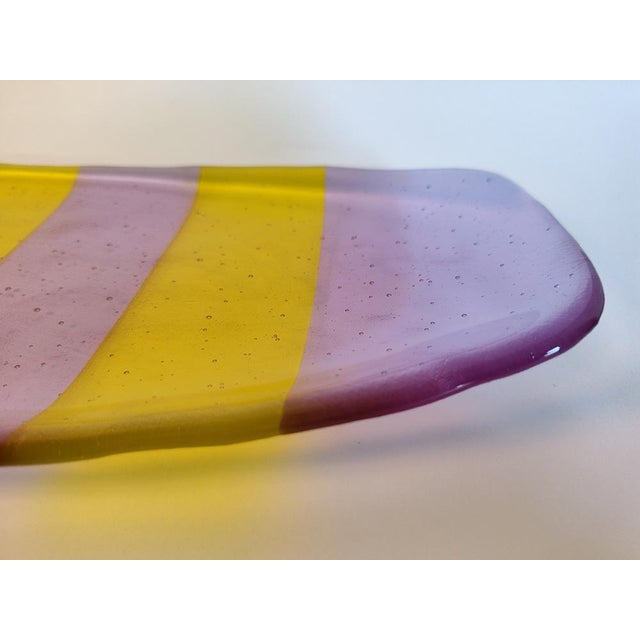 1990s Art Glass Tray For Sale - Image 5 of 5