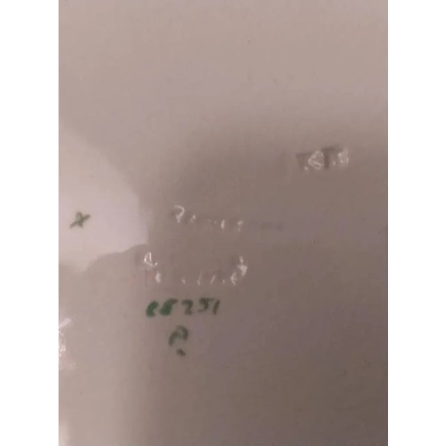 English Genuine Antique Wedgewood China Patrician Torbay Green Pattern For Sale - Image 3 of 7