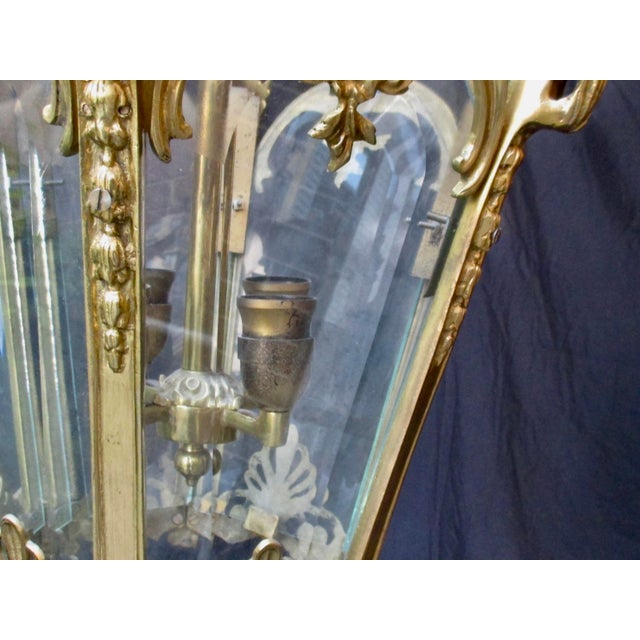 Mid Century French Ormolu Lantern For Sale - Image 11 of 12