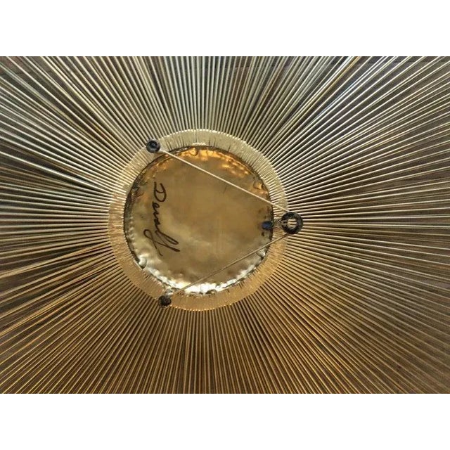 1970's Signed Casa Devall Starburst Wall Sculpture For Sale - Image 10 of 12
