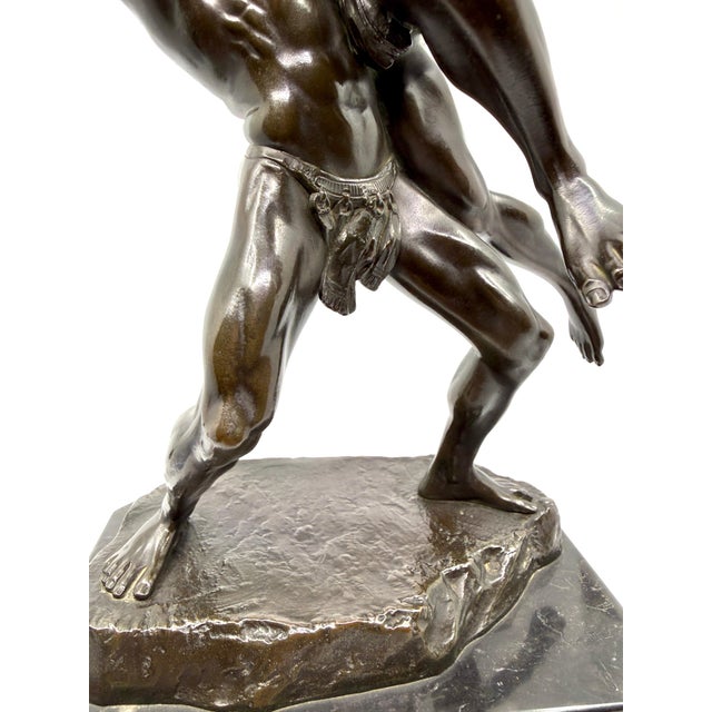 1900s Philipp E. Hamburger Neo-Classical “The Wrestlers” For Sale - Image 9 of 16