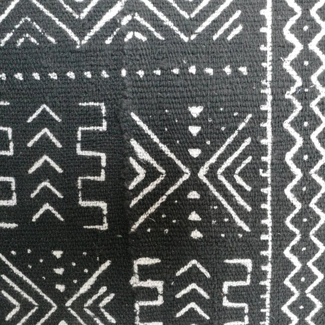 Tribal Mudcloth Black & White Side Chair For Sale In Los Angeles - Image 6 of 7