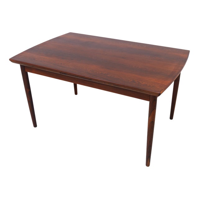 Danish Modern Extendable Rosewood Dining Table, 1960s For Sale