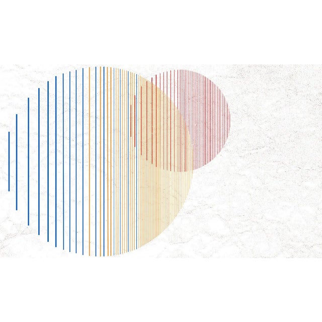 23 Red Circle Wallpaper by Officinarkitettura For Sale