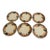 Vintage Lefton Majolica Style Fruit Border Plates - Set of 6 For Sale