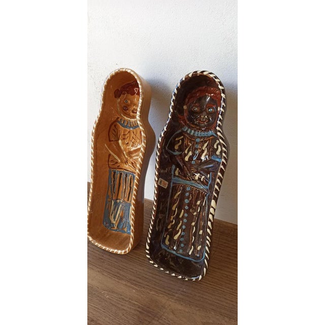 1980s Vintage Alsace Terracotta Pottery Food Molds, 1980s, Set of 2 For Sale - Image 5 of 15