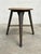 1930s rare 4 legged industrial work stool by Ama Elastik Nordhalben Germany. Steel lacquered frame with a beach wooden...