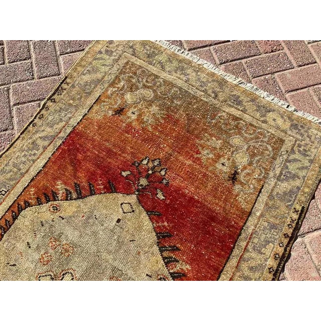 Vintage Turkish Hand Knotted Area Rug - 39" X 78" For Sale - Image 4 of 10