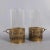 Metal Victorian Brass and Glass Candlesticks, Early 1900s, Set of 2 For Sale - Image 7 of 13