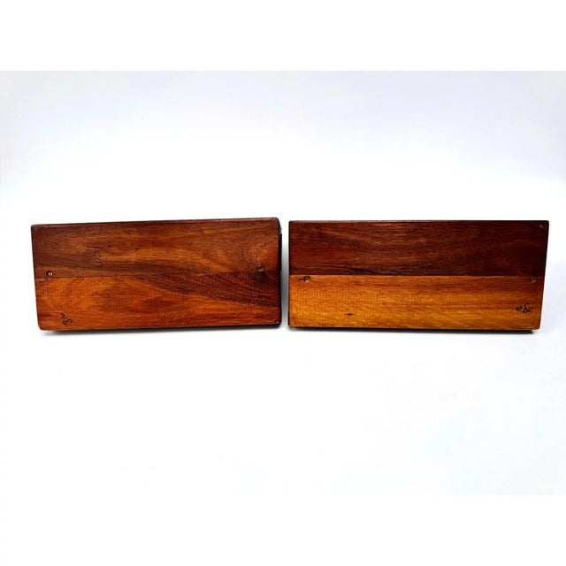 Pair of Handmade Mid Century Wooden Display Easels / Display Stands For Sale - Image 10 of 14