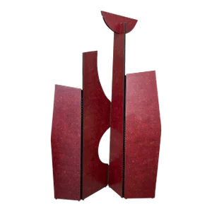 1980s Lacquered 4-Panel Screen