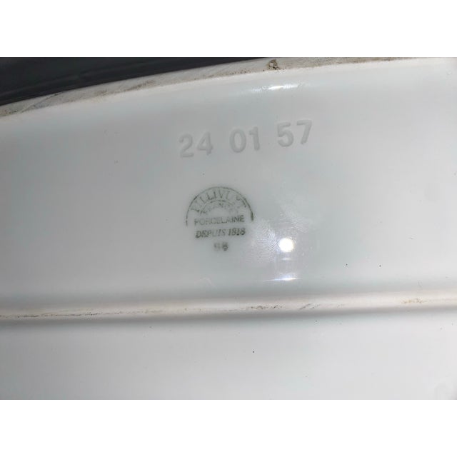 1980s Vintage Pillivuyt Grandmillennial French Porcelain Salmon Platter For Sale - Image 5 of 9