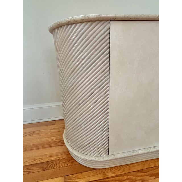 Casa Bique 1980s Casa Bique Marble Top Neoclassical Credenza For Sale - Image 4 of 12