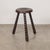 1950s Tall French Wood Tripod Stool For Sale - Image 4 of 9