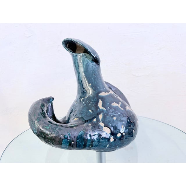 Mid-Century Modern Organic Ceramic Sculptures, 1970s, Set of 2 For Sale - Image 3 of 16