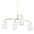 Traditional Mitzi Evelyn 4-Light Chandelier, Aged Brass/Soft Black For Sale - Image 3 of 3