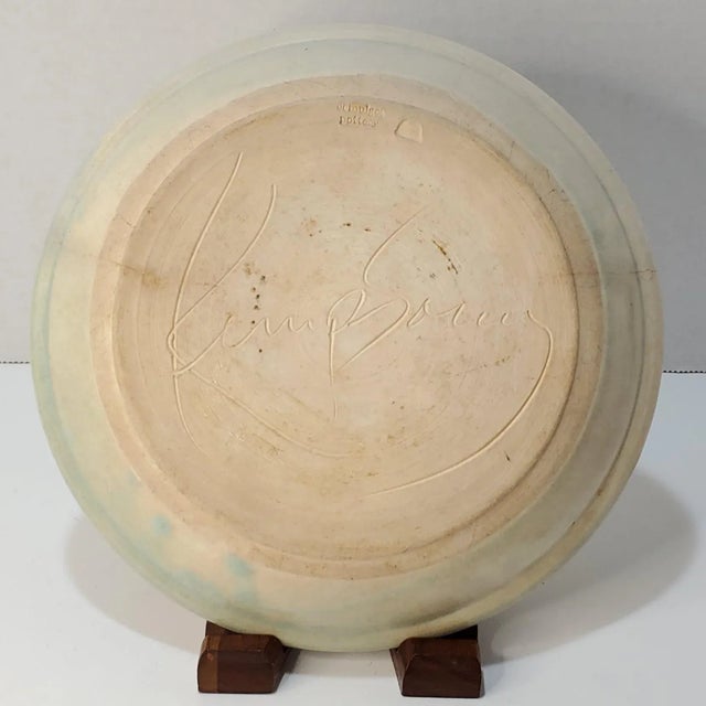 Asian Inspired Ocmulgee Pottery Stoneware Plate For Sale - Image 4 of 8