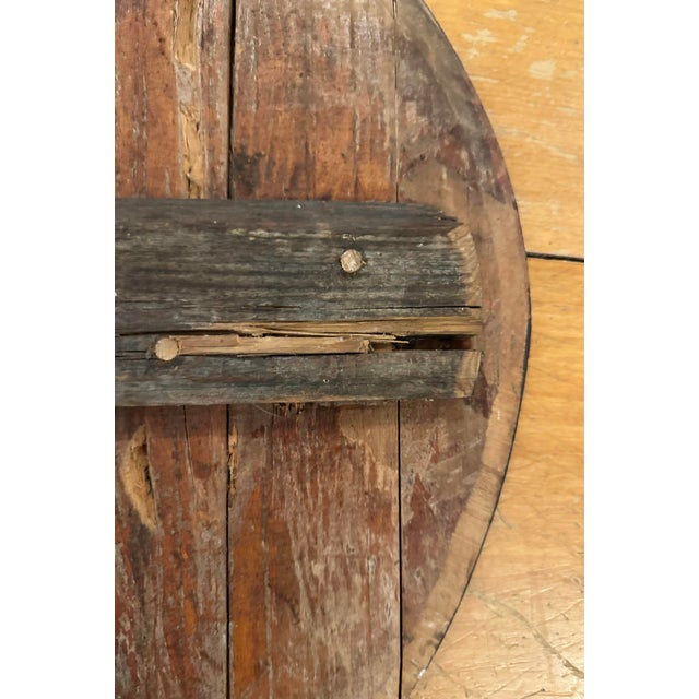Tan Antique Bavarian Shooting Target Wood Schützenscheibe Folk Art Stag Deer 1725 For Sale - Image 8 of 10