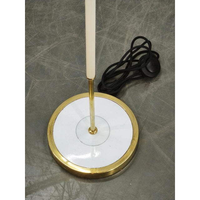Mid-Century German Floor Lamp with Globe Shade, 1960s For Sale - Image 10 of 13