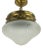 Viennese Ceiling Lamp with Glass Shade, 1910s For Sale