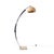 1970s Space Age Arc Floor Lamp with Travertine Base attributed to Goffredo Reggiani, Italy, 1970s For Sale - Image 5 of 11