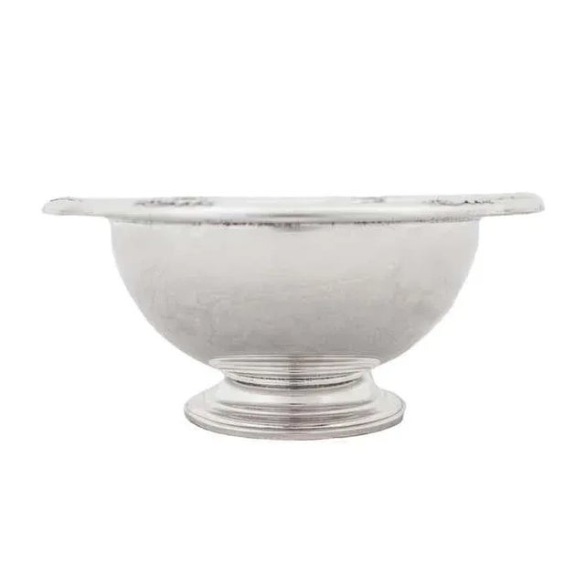 Being offered is a sterling silver sauce bowl with under-plate and serving spoon. These pieces are in the “Spring Glory”...