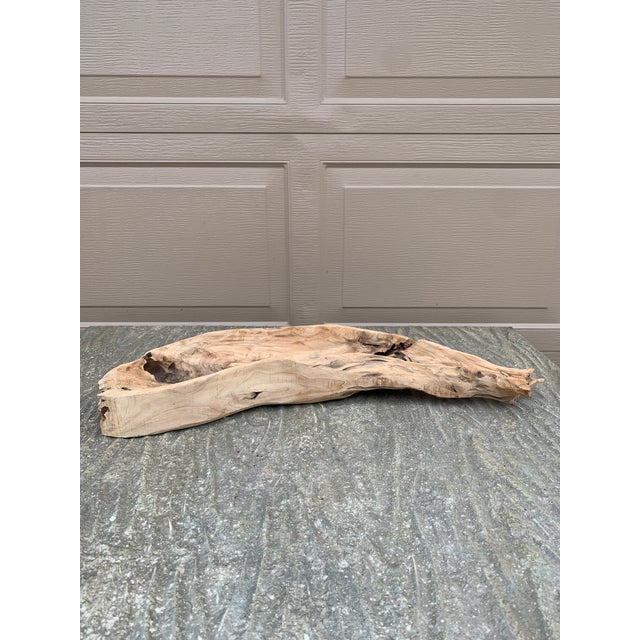 A charming Folk Art hand carved driftwood decorative serving tray in the form of a whale, perfect for your Nantucket,...