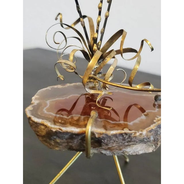 Mid-Century Modern Brutalist Kinetic Butterfly Geode For Sale - Image 4 of 11
