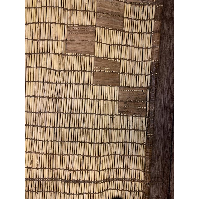 Mauritanian Tuareg Rug in Plant Fibers and Leather, 1990s For Sale - Image 9 of 10