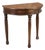 19th Century Demi Lune Console in Walnut, Italy For Sale