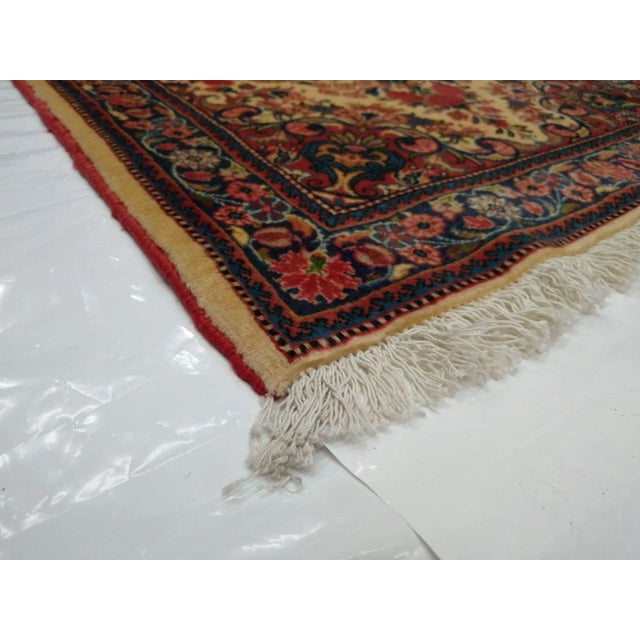 Textile 1990's Vintage Persian Sarouk Rug- 2′4″ × 3′2″ For Sale - Image 7 of 8