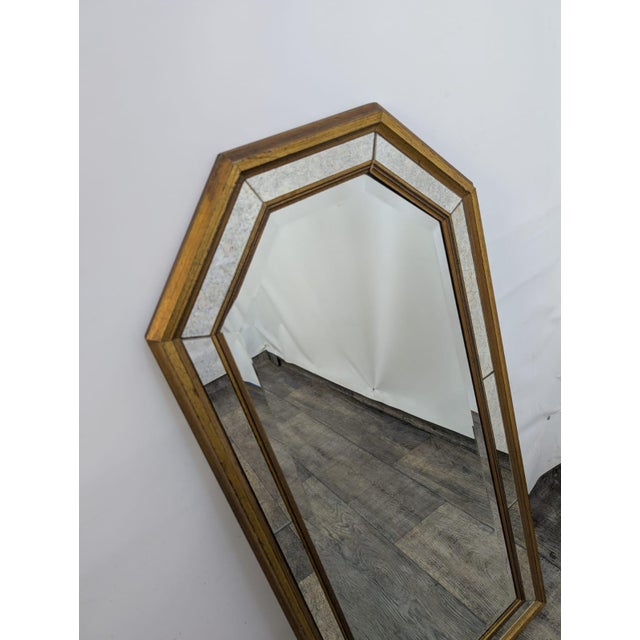 Wood Mirror with Gilded Wood Frame For Sale - Image 7 of 15