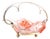 Fruit Bowl Centerpiece with Silver Structure, Cut Glass Core and Ball-Shaped Feet For Sale