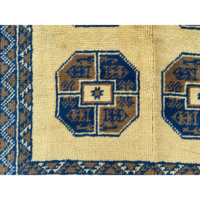 Moroccan Golden Hand-Knotted Wool Rug - 6'10" X 4'4" For Sale - Image 10 of 12