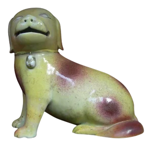 18th Century Chinese Export Porcelain Figure of a Hound, Dog or Spaniel