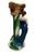 Art Nouveau Chalkware Sculpture Vase Maiden and Sunflowers, Circa 1910 For Sale - Image 4 of 8